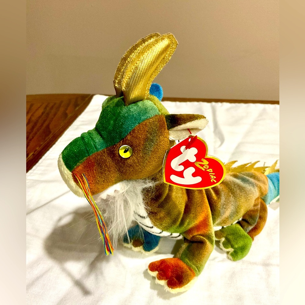 Ty zodiac dragon beanie baby